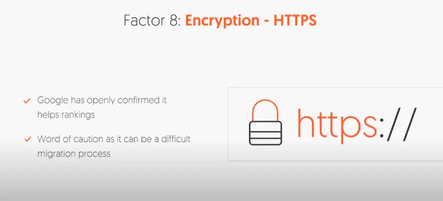 عوامل تحسين محركات البحث كورس السيو  نيل باتيل الأمان https Encryption 